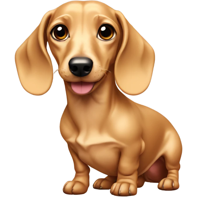 Creame dachshund  emoji