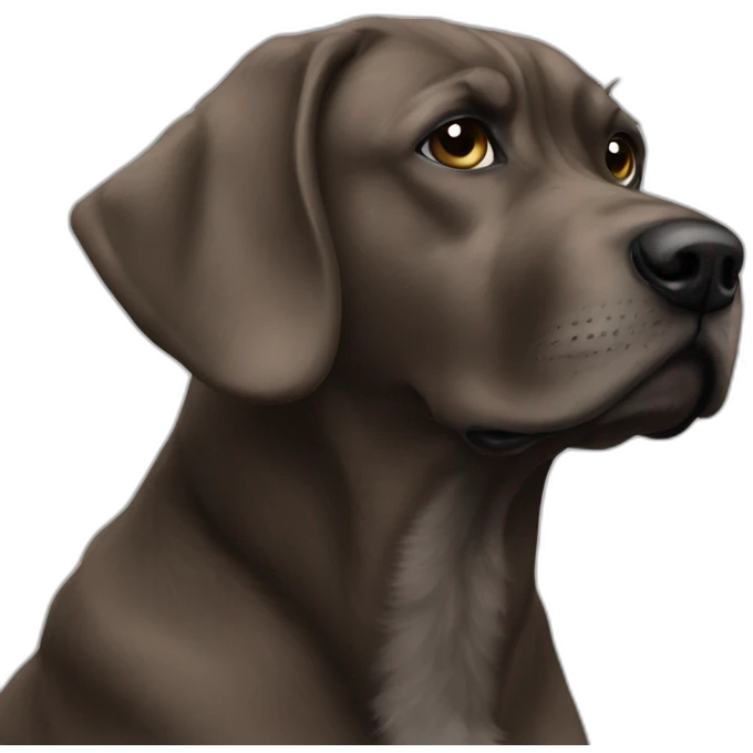 perrro shit zu; pensando emoji