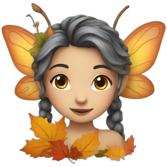 autumn fairy emoji