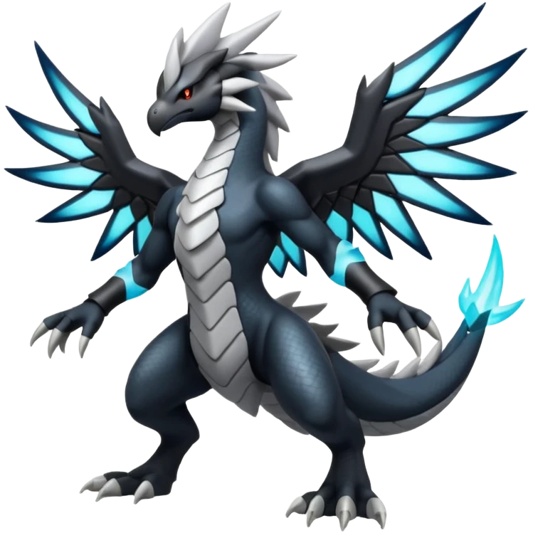 Zekrom-Silvally-Fakémon-hybrid-creature (full body)  emoji