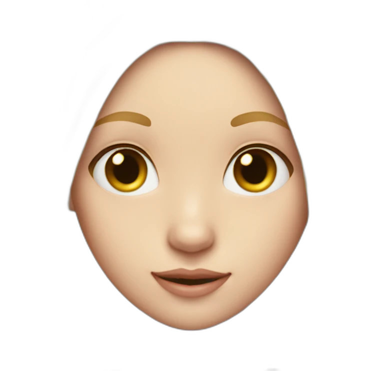Long blond hair girl with purple cat ear Alice band emoji