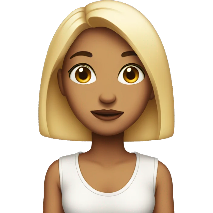 Side eye girl emoji