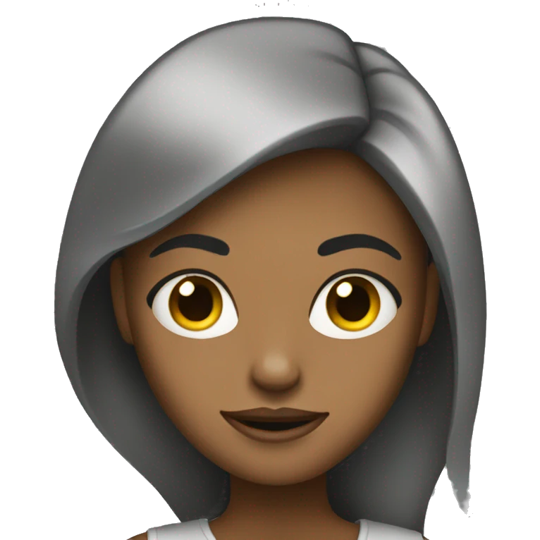 girl light black mad emoji