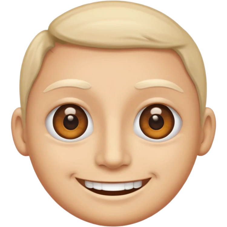 Smiling with eye bags emoji