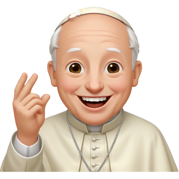 Pope Leo  laughing emoji