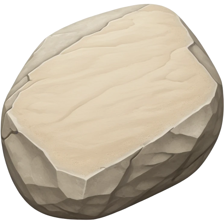 generate realistic detailed stone in 3d style with sand  emoji