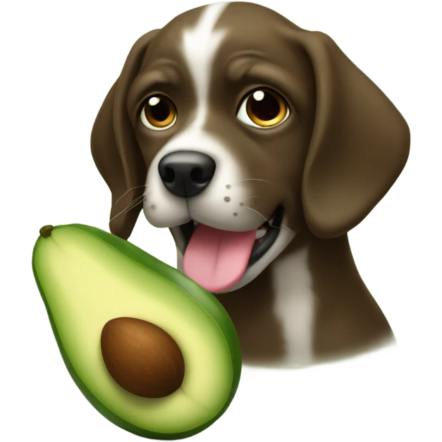 perro con aguacate  emoji