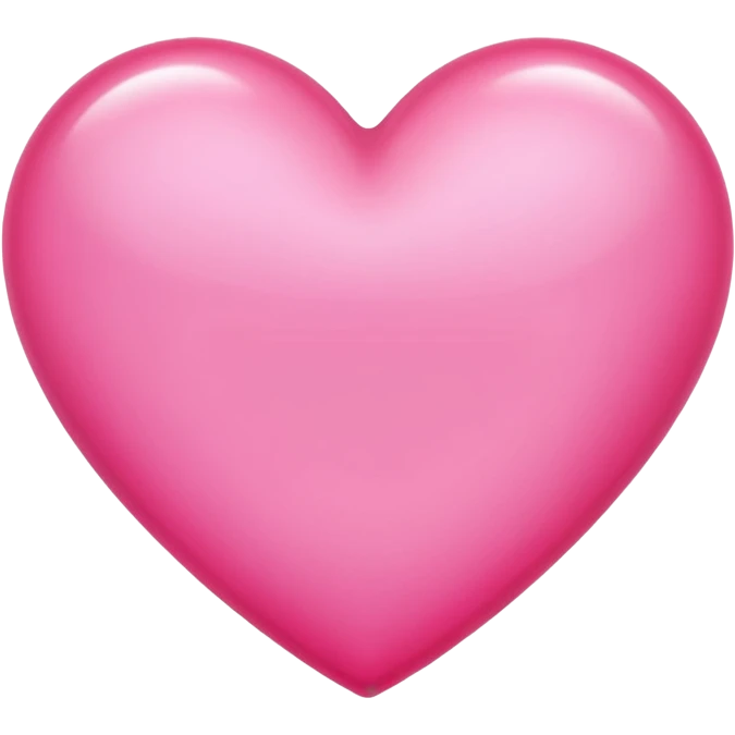 A glowing pink heart emoji