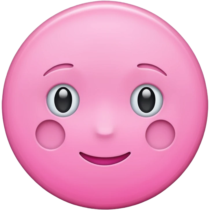 pink circle simple style emoji
