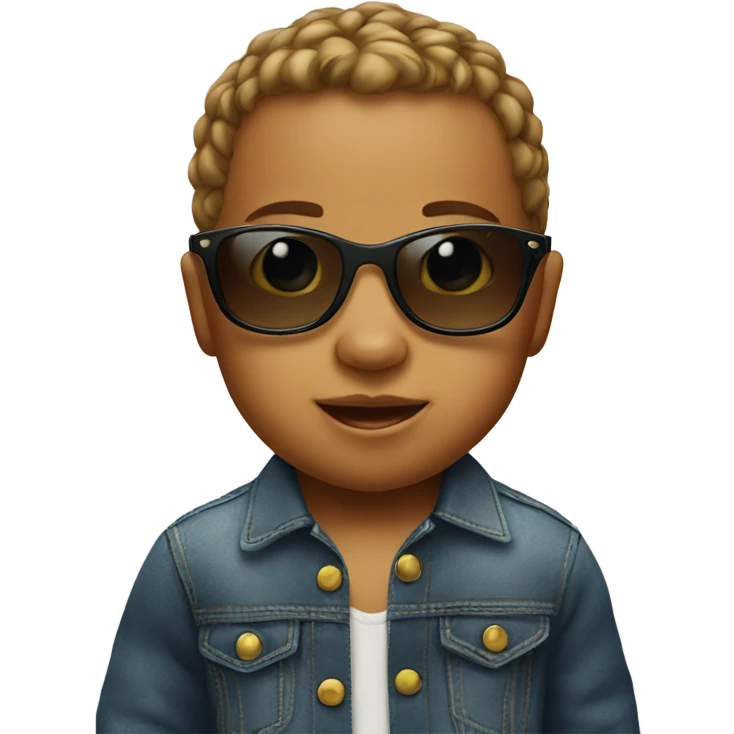 Baby with sunglasses emoji