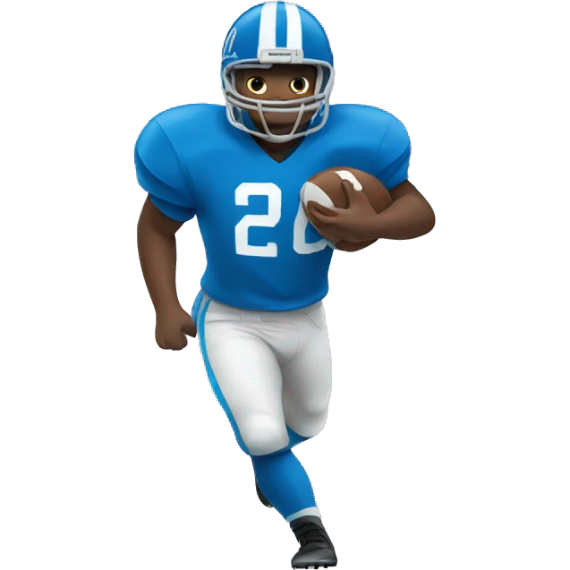 Blue football emoji