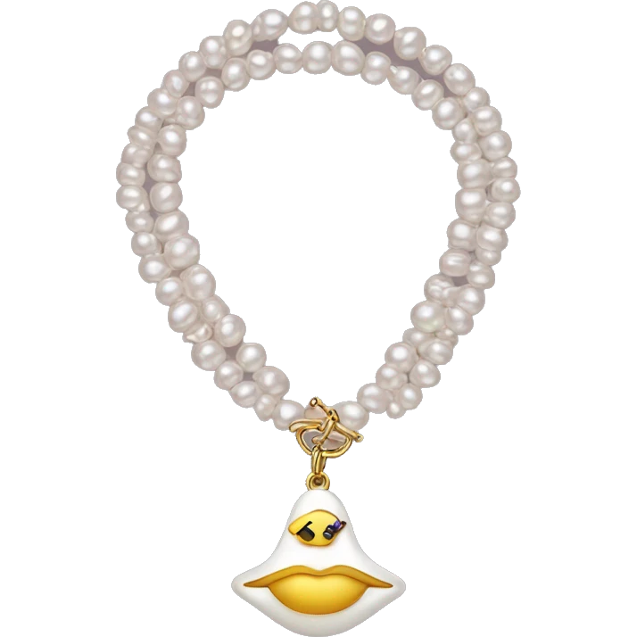 vivienne westwood pearl necklace emoji