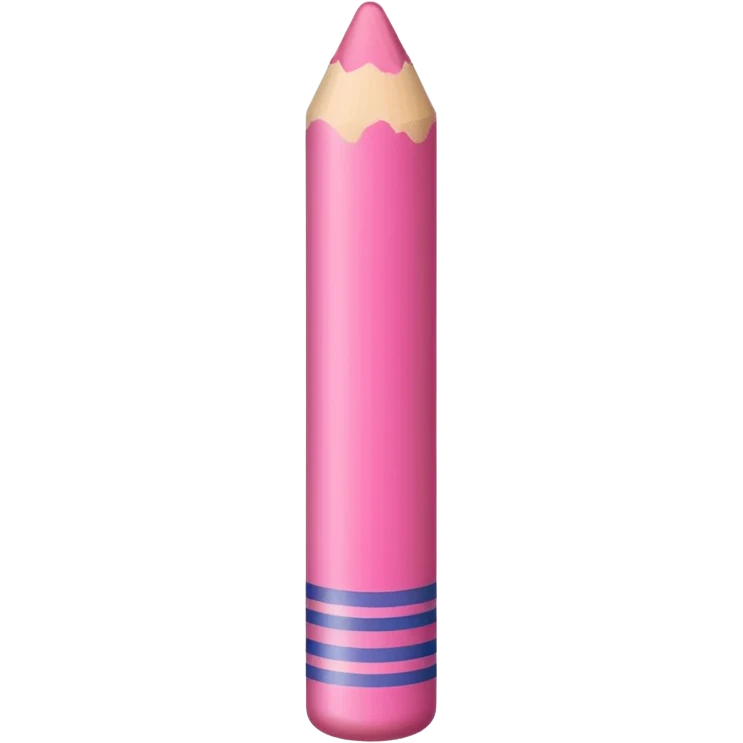 pink crayon emoji