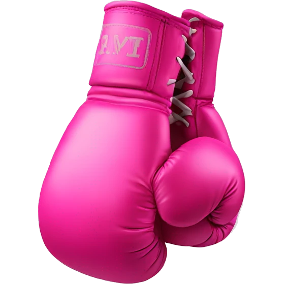 pink boxing gloves emoji
