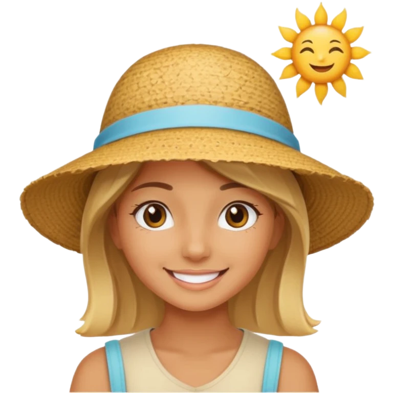 Cute summer theme emoji