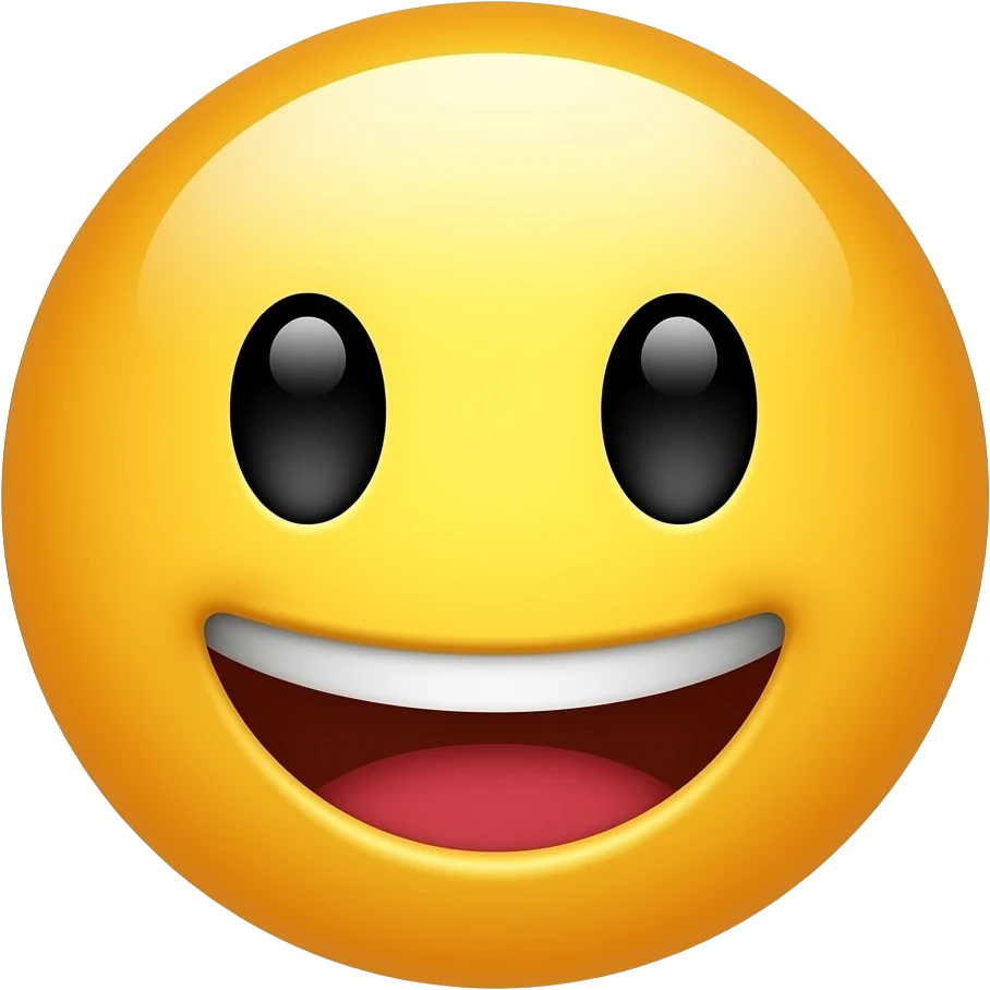 Emoji de una cara riendo solamente ojos boca emoji