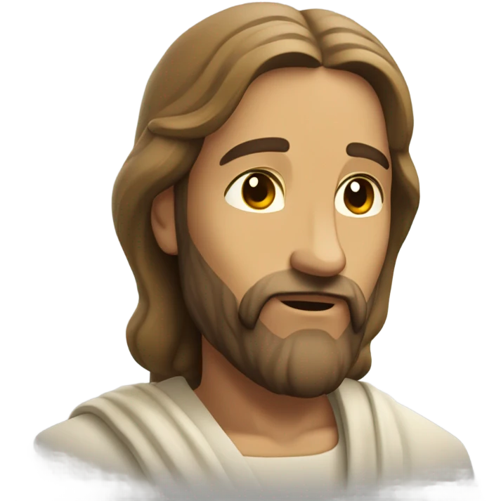 Jesus looking down on us emoji