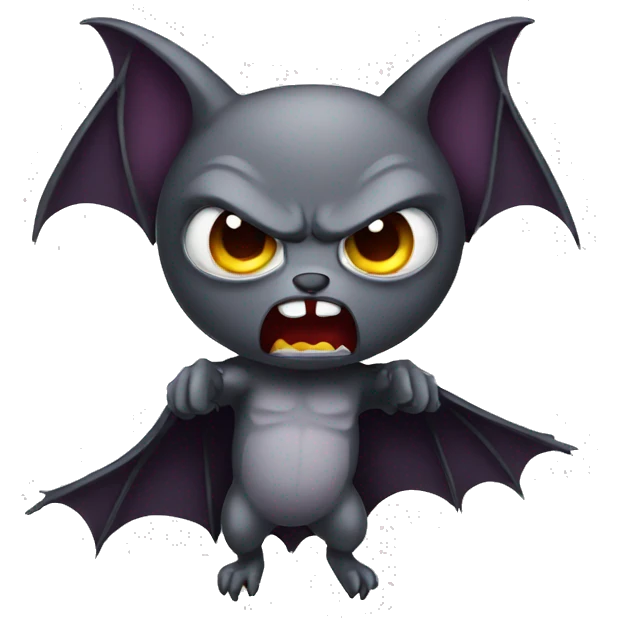 angry bat emoji