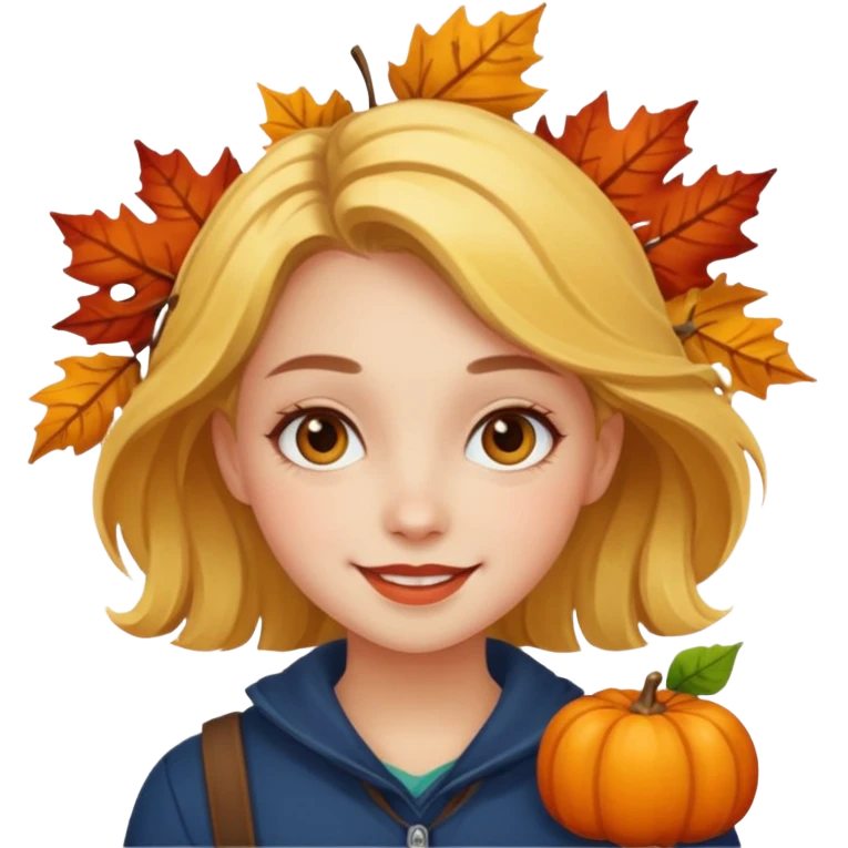fall happy girly emoji artsy  emoji