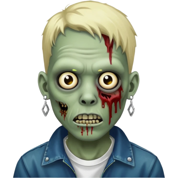 zombie add some rapper earings emoji