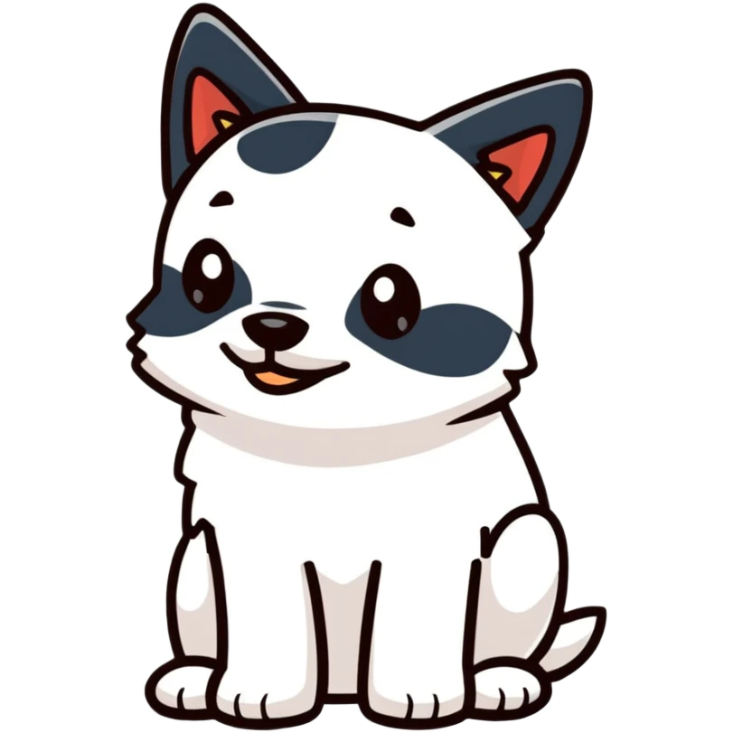 playful dog emoji