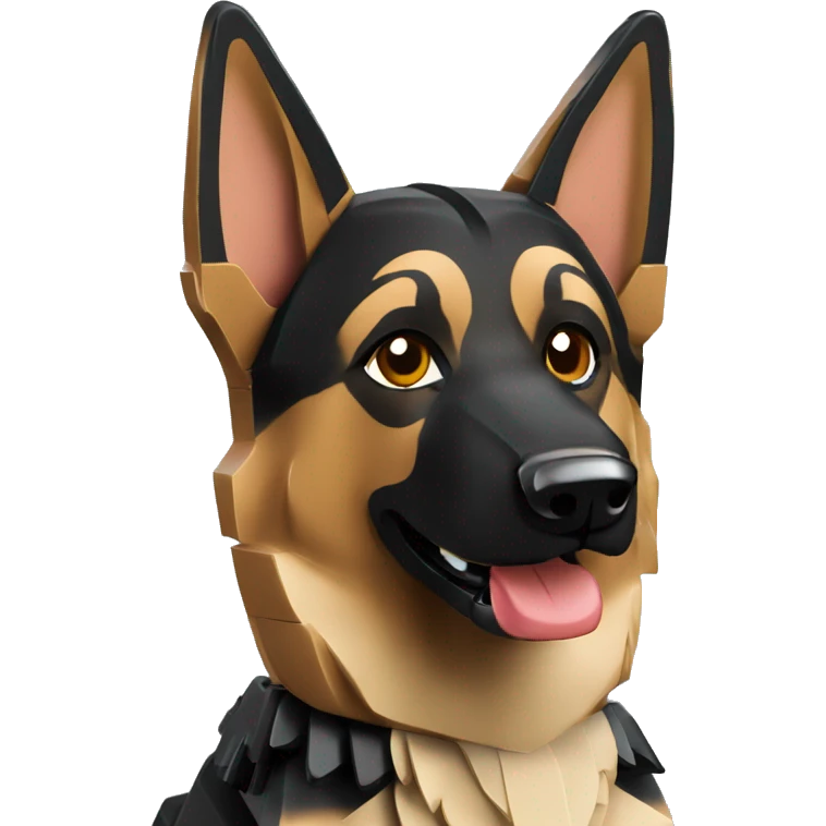 Lego German Shepherd emoji
