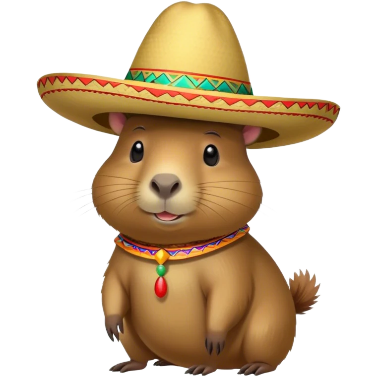Capibara con sombrero  emoji