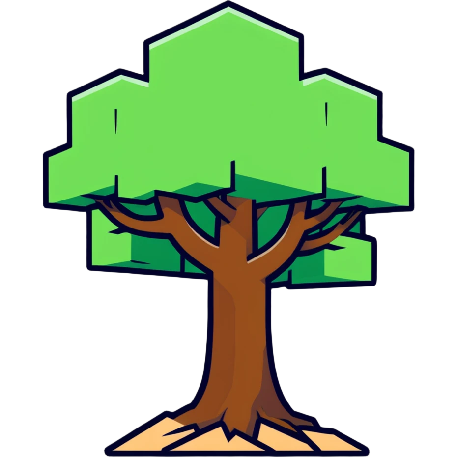 Minecraft tree emoji