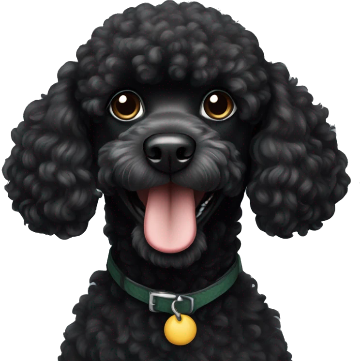 Black poodle emoji