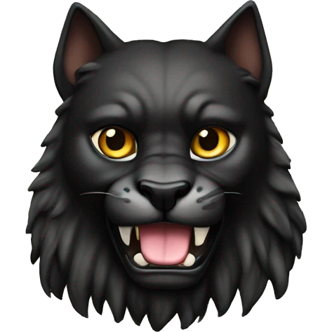 pantera negra com coroa e raios  emoji