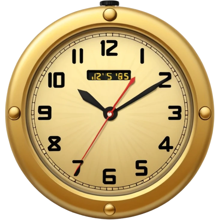 reloj de bolsillo realista emoji