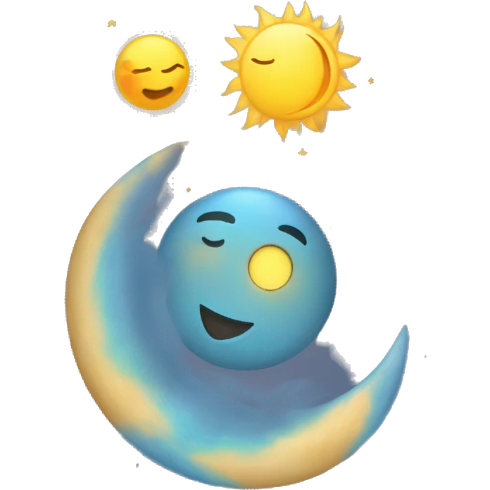 Sun and moon, planets  emoji
