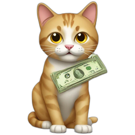 Cat making money  emoji
