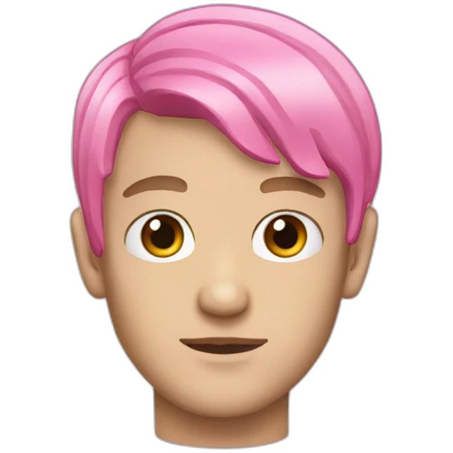 Lil peep have a pink hair emoji