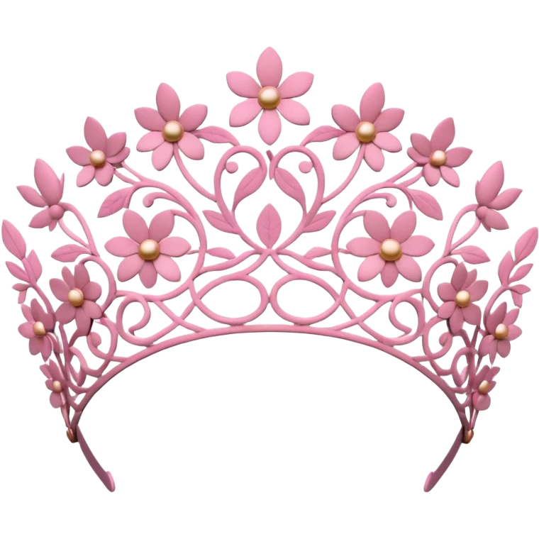Pink dantel headpiece  emoji