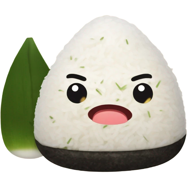 Angry onigiri emoji