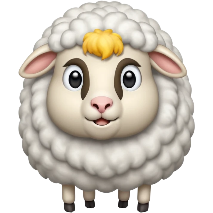 sheep with thunder emoji
