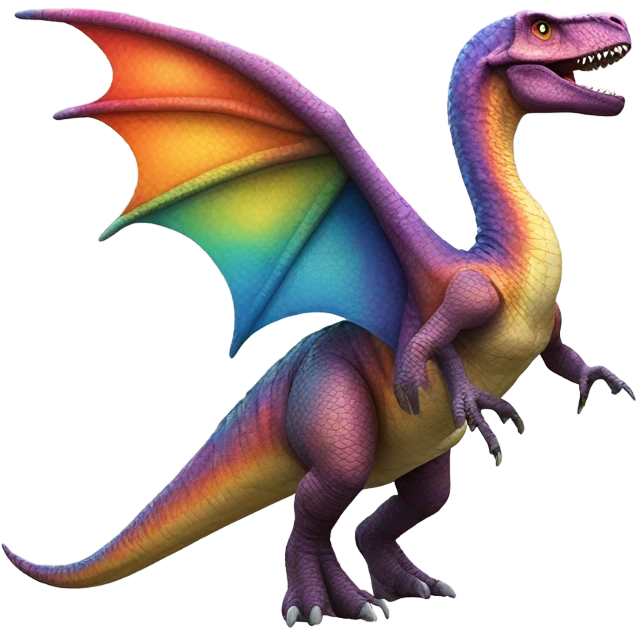 Dino with wings emoji