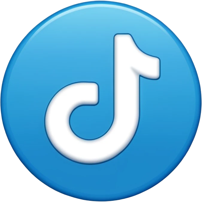 An emoji of the tiktok verified tick emoji