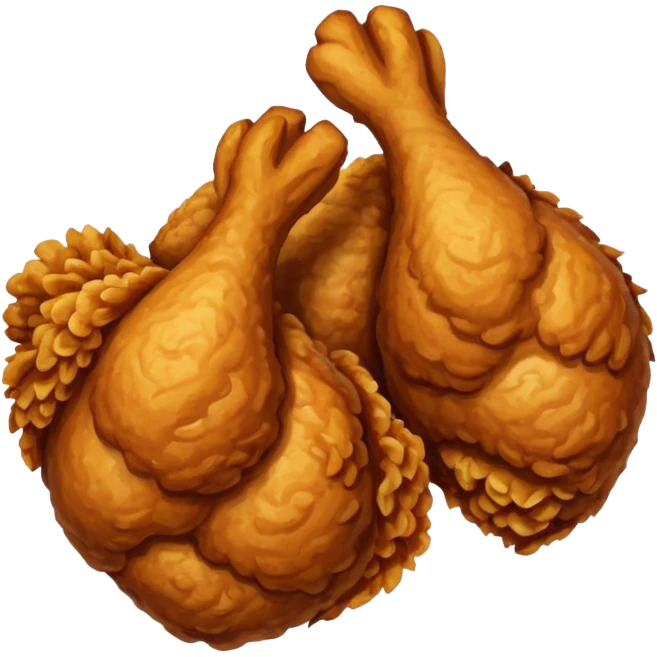Fried chicken emoji