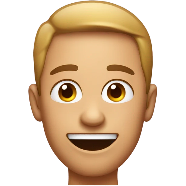 laughing with straight face emoji