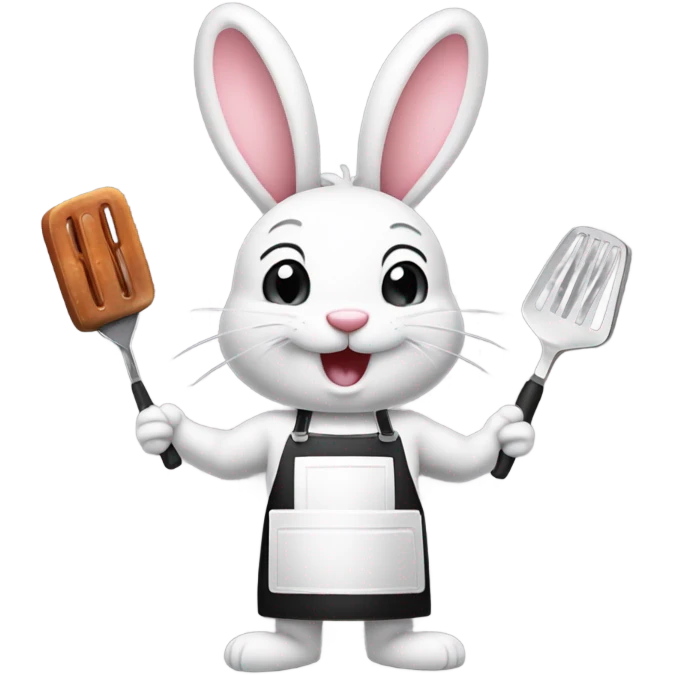 Bunny with grill emoji