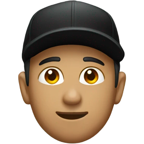 a black cap emoji