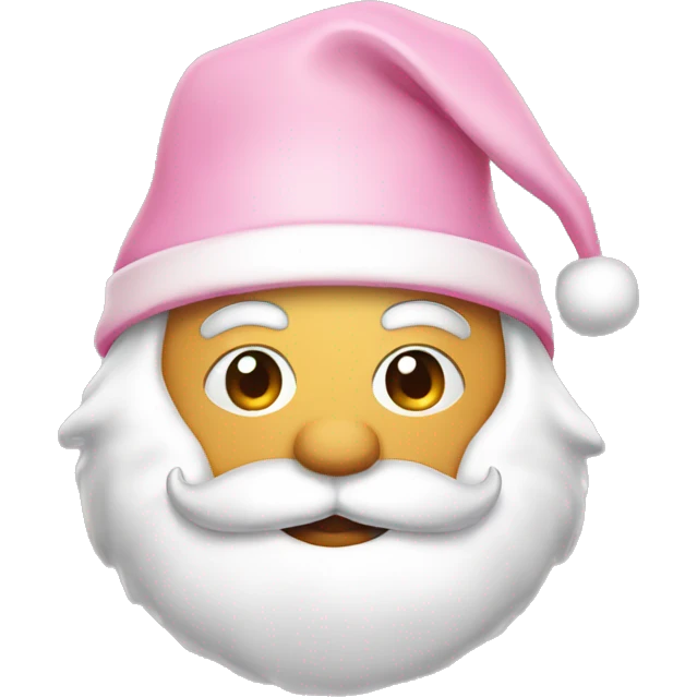 Light pink Santa hat emoji