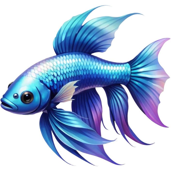 betta fish white emoji