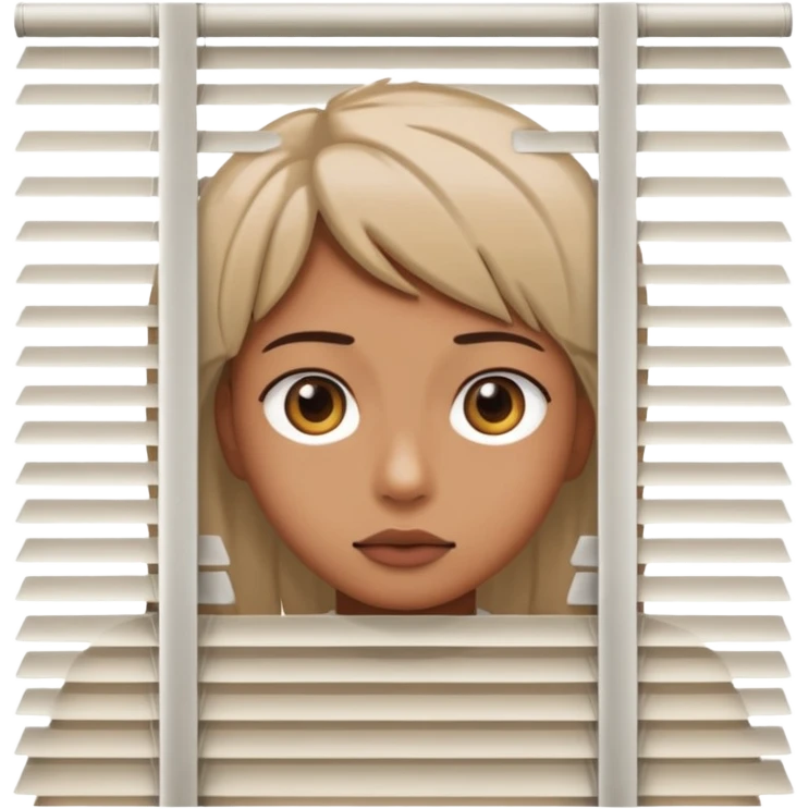 Peeking through the blinds emoji