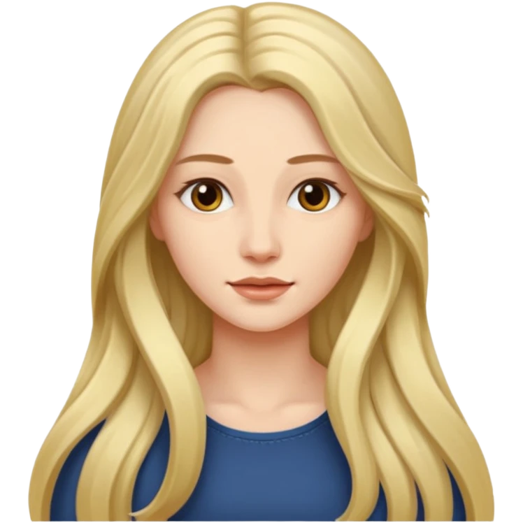 create a woman long hair  свч emoji