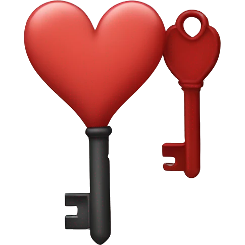 key heart love emoji