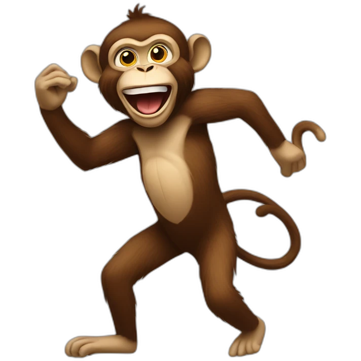 crazy dancing Monkey  emoji
