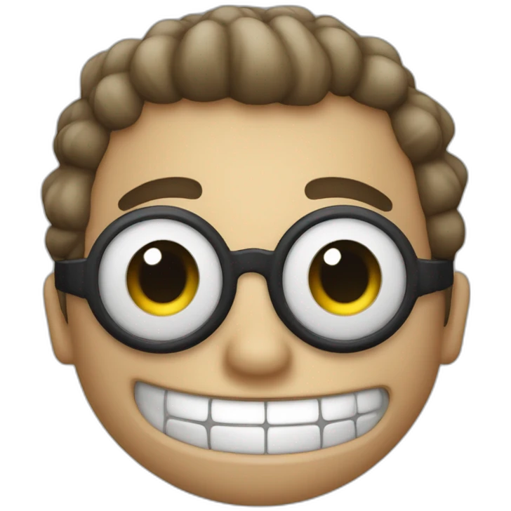 Dinausore a lunette emoji